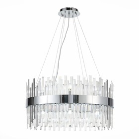 Люстра подвесная St Luce. SL1160.103.18. Bafo. 18х5 Вт, G9, 4000K, 70х70х42 см, цвет хром