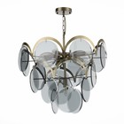 Люстра подвесная St Luce. SL1161.373.09. Fazia. 9х60 Вт, E14, 60х60х45 см, цвет бронза - Фото 6