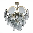 Люстра подвесная St Luce. SL1161.373.09. Fazia. 9х60 Вт, E14, 60х60х45 см, цвет бронза - Фото 9