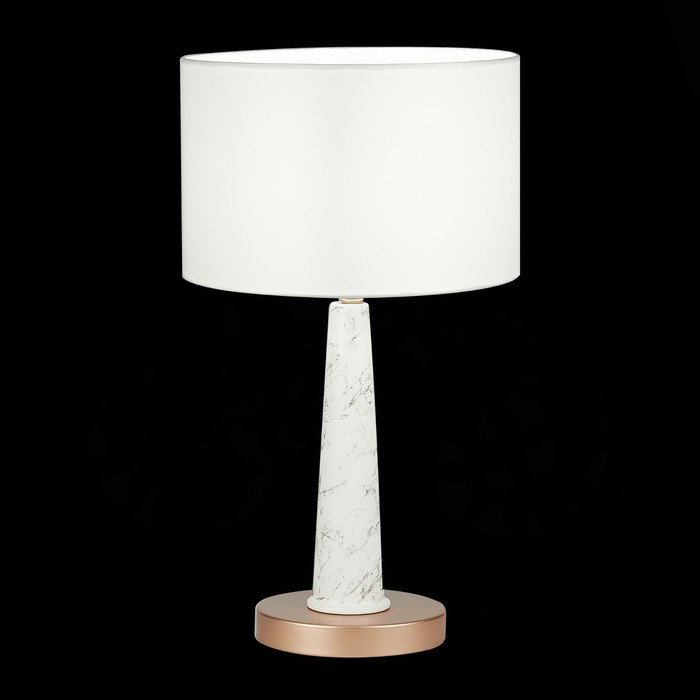 Прикроватная лампа E14, 1x40W, 47,5x26 см, цвет матовое золото, белый