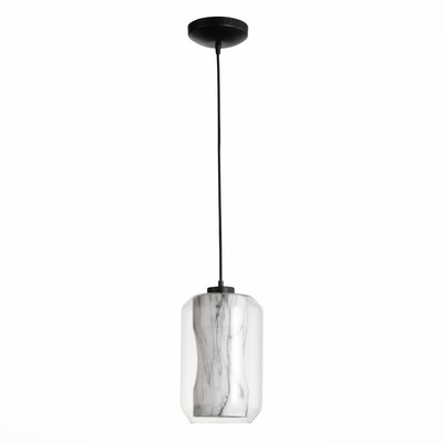 Подвес St Luce. SL1169.103.01. Marmo. 1х40 Вт, E27, 20х20х32 см, цвет чёрный