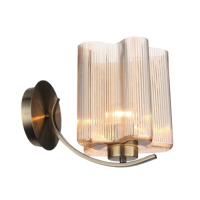 Бра St Luce. SL117.301.01. Onde. 1х60 Вт, E27, 15х18 см, цвет бронзовый