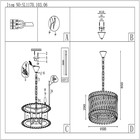 Люстра подвесная St Luce. SL1170.103.06. Fabio. 6х40 Вт, E14, 50х50х29 см, цвет никель - Фото 13