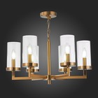 Люстра подвесная St Luce. SL1171.303.06. Masine. 6х40 Вт, E14, 61,5х61,5х30,6 см, цвет латунь - Фото 3