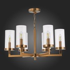 Люстра подвесная St Luce. SL1171.303.06. Masine. 6х40 Вт, E14, 61,5х61,5х30,6 см, цвет латунь - Фото 6