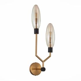 Бра St Luce. SL1174.301.02. Desima. 2х5 Вт, G9, 4000K, 19,4х53,6 см, цвет латунь