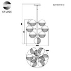 Люстра подвесная St Luce. SL1184.413.13. Todo. 13х5 Вт, G9, 4000K, 50х50х59 см, цвет чёрный - Фото 6