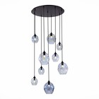 Люстра подвесная St Luce. SL1188.403.09. Idesia. 9х40 Вт, E14/E27, 87х87 см, цвет чёрный - Фото 4