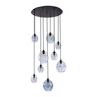 Люстра подвесная St Luce. SL1188.403.09. Idesia. 9х40 Вт, E14/E27, 87х87 см, цвет чёрный - Фото 1