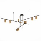 Светильник потолочный St Luce. SL1206.402.09. Sormano. 9х7 Вт, GU10, 120х120х55 см, цвет чёрный - Фото 1