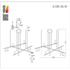 Светильник потолочный St Luce. SL1206.402.09. Sormano. 9х7 Вт, GU10, 120х120х55 см, цвет чёрный - Фото 7