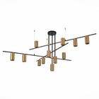 Светильник потолочный St Luce. SL1206.402.12. Sormano. 12х7 Вт, GU10, 120х120х65 см, цвет чёрный - фото 4118668