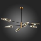 Светильник потолочный St Luce. SL1209.302.06. Morave. 6х40 Вт, E14, 132х132х75,1 см, цвет бронза, черный - Фото 3