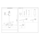 Светильник потолочный St Luce. SL1209.302.06. Morave. 6х40 Вт, E14, 132х132х75,1 см, цвет бронза, черный - Фото 13