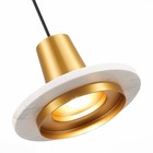 Подвес St Luce. SL1212.203.01. Oltarno. 1х12 Вт, LED, 3000K, 900 Lm, 20х20х15 см, цвет латунь - Фото 5