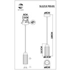 Подвес St Luce. SL1213.703.01. Kendo. 1х5 Вт, GU10, 4000K, 6,3х6,3х16,5 см, цвет серый - Фото 5