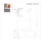 Светильник подвесной St Luce. SL1221.213.01. Imente. 1х18 Вт, LED, 4000K, 1440 Lm, 40х40х40 см, цвет бронза - Фото 10