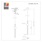 Светильник подвесной St Luce. SL1222.213.01. Angurra. 1х18 Вт, LED, 4000K, 1500 Lm, 12х12х90 см, цвет золотистый - Фото 10