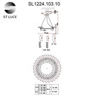 Люстра подвесная St Luce. SL1224.103.10. Lastra. 10х60 Вт, E14, 80х80х30 см, цвет хром - Фото 6