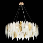 Люстра подвесная St Luce. SL1224.203.10. Lastra. 10х60 Вт, E14, 80х80х30 см, цвет золотистый - Фото 2