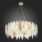 Люстра подвесная St Luce. SL1224.203.10. Lastra. 10х60 Вт, E14, 80х80х30 см, цвет золотистый - Фото 3
