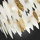 Люстра подвесная St Luce. SL1224.203.10. Lastra. 10х60 Вт, E14, 80х80х30 см, цвет золотистый - Фото 11