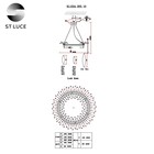 Люстра подвесная St Luce. SL1224.203.10. Lastra. 10х60 Вт, E14, 80х80х30 см, цвет золотистый - Фото 13