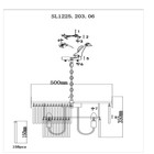 Люстра подвесная St Luce. SL1225.203.06. Contatto. 6х40 Вт, E14, 50х50х35 см, цвет золотистый - Фото 13