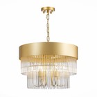 Люстра подвесная St Luce. SL1225.203.06. Contatto. 6х40 Вт, E14, 50х50х35 см, цвет золотистый - Фото 4