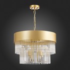 Люстра подвесная St Luce. SL1225.203.06. Contatto. 6х40 Вт, E14, 50х50х35 см, цвет золотистый - Фото 6