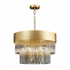 Люстра подвесная St Luce. SL1225.203.06. Contatto. 6х40 Вт, E14, 50х50х35 см, цвет золотистый - Фото 9