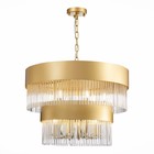 Люстра подвесная St Luce. SL1225.203.09. Contatto. 9х40 Вт, E14, 60х60х43 см, цвет золотистый - Фото 4