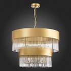 Люстра подвесная St Luce. SL1225.203.09. Contatto. 9х40 Вт, E14, 60х60х43 см, цвет золотистый - Фото 6