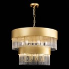 Люстра подвесная St Luce. SL1225.203.09. Contatto. 9х40 Вт, E14, 60х60х43 см, цвет золотистый - Фото 7