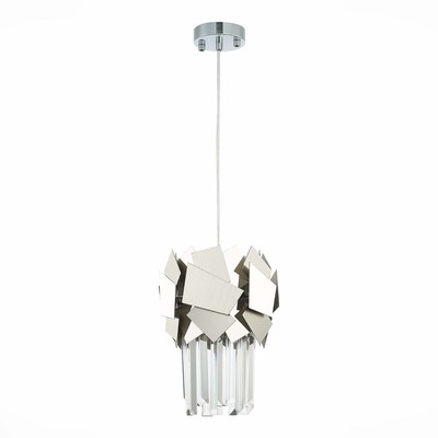 Подвес St Luce. SL1232.103.01. Caserta. 1х60 Вт, E14, 23х23х30 см, цвет хром