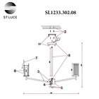 Люстра потолочная St Luce. SL1233.302.08. Bitonto. 8х60 Вт, E14, 76х76х50,7 см, цвет латунь - Фото 7