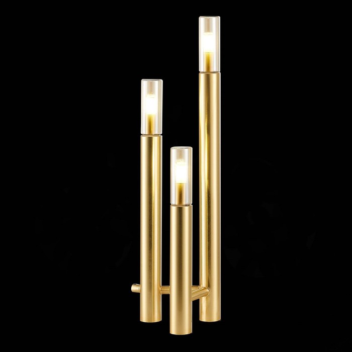 Прикроватная лампа G9, 3x5W, 48,5x15 см, цвет золотистый, коньячный