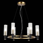 Люстра подвесная St Luce. SL1238.303.06. Casali. 6х40 Вт, E14, 57,8х57,8х23,7 см, цвет латунь - Фото 2