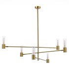 Люстра потолочная St Luce. SL1239.303.06. Vitra. 6х5 Вт, G9, 4000K, 115х115х93 см, цвет латунь - Фото 1