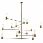 Люстра потолочная St Luce. SL1239.303.14. Vitra. 14х5 Вт, G9, 4000K, 145х145х133 см, цвет латунь - фото 4119520