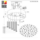 Светильник потолочный St Luce. SL1350.502.06. Lacchia. 6х40 Вт, E14, 50х50х42,5 см, цвет хром - Фото 13