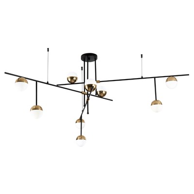 Люстра потолочная St Luce. SL1507.422.09. Albero. 9х5 Вт, G9, 4000K, 163,5х163,5х75 см, цвет чёрный