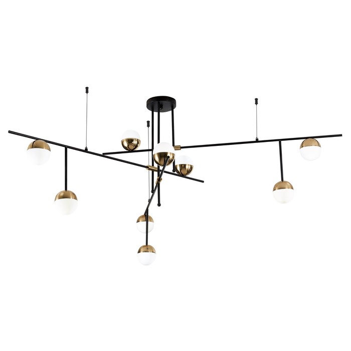 Люстра потолочная St Luce. SL1507.422.09. Albero. 9х5 Вт, G9, 4000K, 163,5х163,5х75 см, цвет чёрный - Фото 1