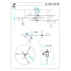 Люстра потолочная St Luce. SL1507.422.09. Albero. 9х5 Вт, G9, 4000K, 163,5х163,5х75 см, цвет чёрный - Фото 10