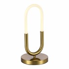 Светильник настольный St Luce. SL1579.304.01. Mofisto. 1х10 Вт, LED, 3000K, 900 Lm, 15х6х40,6 см, цвет золотистый - Фото 4