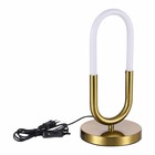 Светильник настольный St Luce. SL1579.304.01. Mofisto. 1х10 Вт, LED, 3000K, 900 Lm, 15х6х40,6 см, цвет золотистый - Фото 1