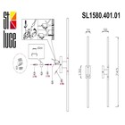 Светильник настенный St Luce. SL1580.401.01. Ralio. 1х12 Вт, LED, 3200K, 936 Lm, 2х75,8 см, цвет чёрный - Фото 16