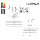 Светильник потолочный St Luce. SL1580.403.03. Ralio. 3х12 Вт, LED, 3200K, 2808 Lm, 74,3х74,3х33,1 см, цвет чёрный - Фото 13