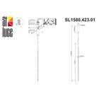 Светильник подвесной St Luce. SL1580.423.01. Ralio. 1х18 Вт, LED, 3200K, 1404 Lm, 5,5х5,5х91,5 см, цвет чёрный - Фото 7