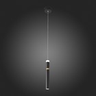 Светильник подвесной St Luce. SL1592.403.01. 1х6 Вт, LED, 3000K, 468 Lm, 9х9 см, цвет чёрный - Фото 3